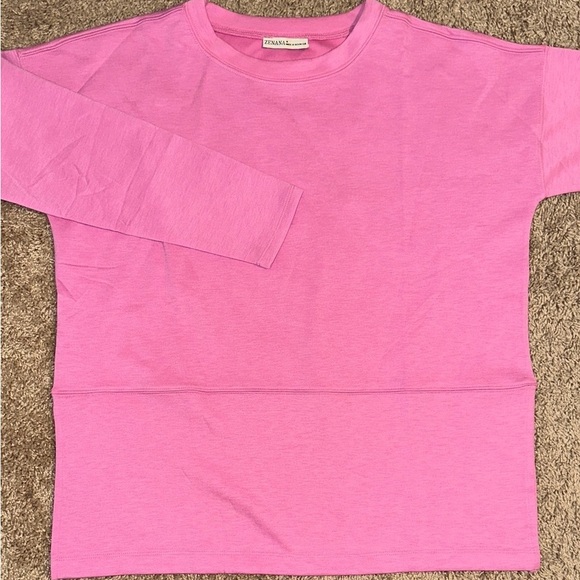 Stylish Pink Long Sleeve Women's Tee - Picture 2 of 8